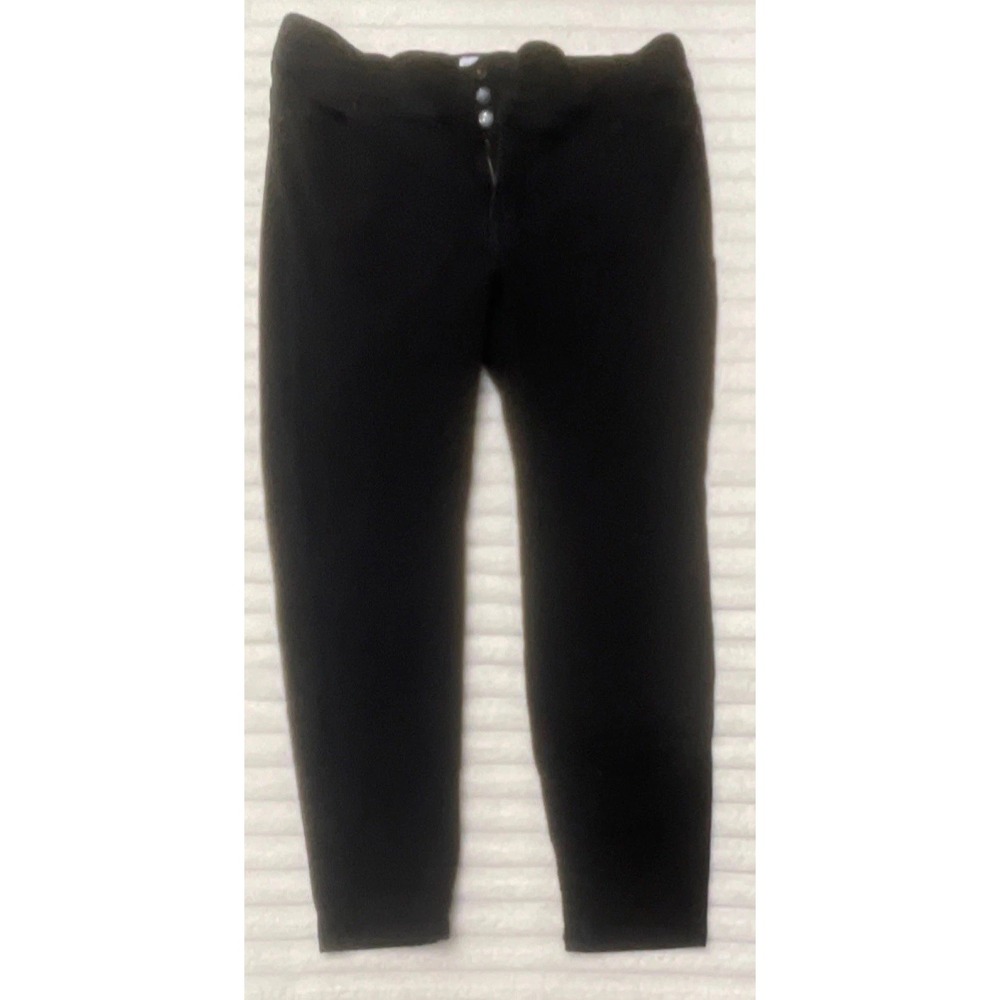 Lane Bryant Black Jegging Super Stretch Button Zip High Rise Plus Women 16